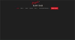 Desktop Screenshot of papasrawbar.com