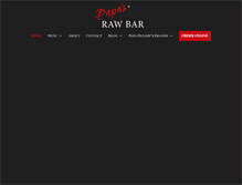 Tablet Screenshot of papasrawbar.com